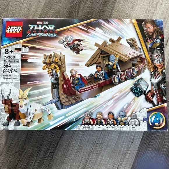 LEGO Thor Love and Thunder Goat Boat Set with Figures - Picture 2 of 2
